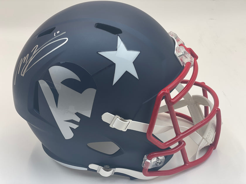 Tom Brady Autographed Patriots Eclipse Authentic Full-Size Football Helmet  - Fanatics LOA