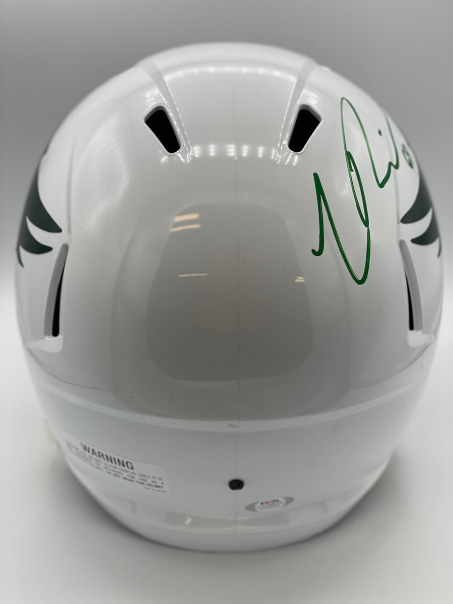 Landon Dickerson Autographed Eagles Replica Black Alternate Helmet