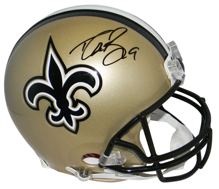 Alvin Kamara Autographed New Orleans Saints Black Speed Mini Helmet Beckett