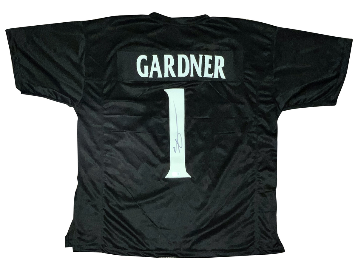 AHMAD SAUCE GARDNER SIGNED AUTOGRAPHED NEW YORK JETS #1 BLACK JERSEY BECKETT