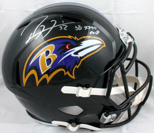 Ray Lewis Baltimore Ravens Signed F/S Speed AMP Authentic Helmet w