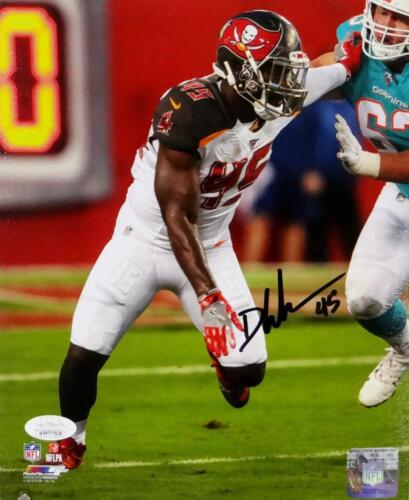 Devin White Autographed Tampa Bay 8x10 PF Red Jersey Photo- JSA W