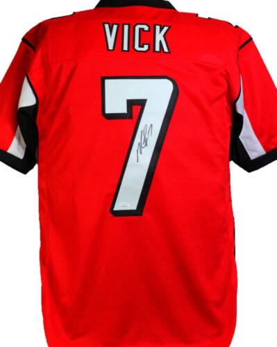 Michael Vick Autographed Black Pro Style Jersey - JSA W Auth *7