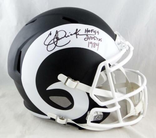 Eric Dickerson Autographed Rams AMP Full-Size Football Helmet JSA