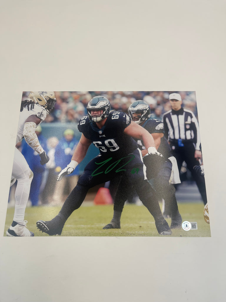 Landon Dickerson Eagles Signed 16x20